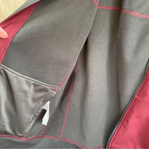 EDDIE BAUER SOFT SHELL HOODED ZIP FRONT JACKET - Picture 6 of 7